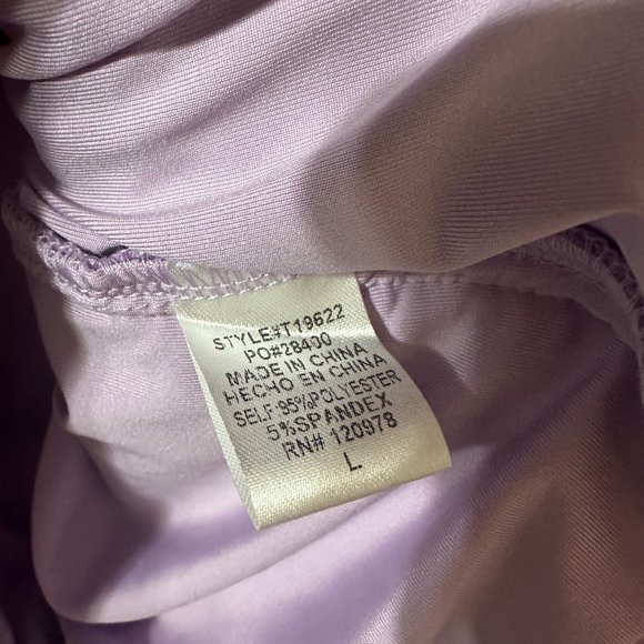 Entro Lavender Padded Blouse Large New with Tags - Picture 3 of 4